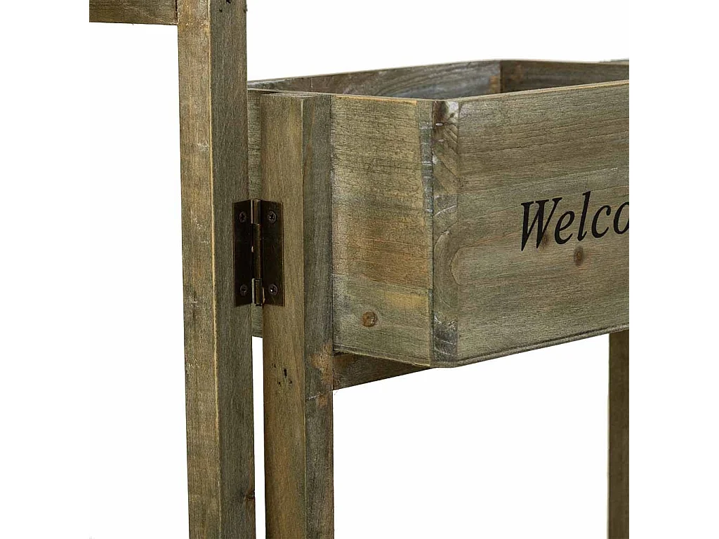 Soporte con 5 Cestos de madera marrón 124x15x90,5