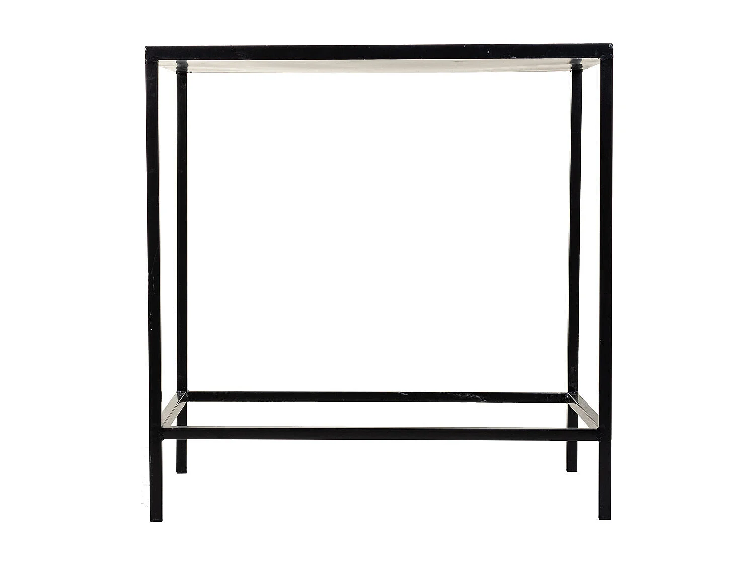 Set mit 2 Blumentöpfen aus schwarzem Mosaik und Schmiedeeisen