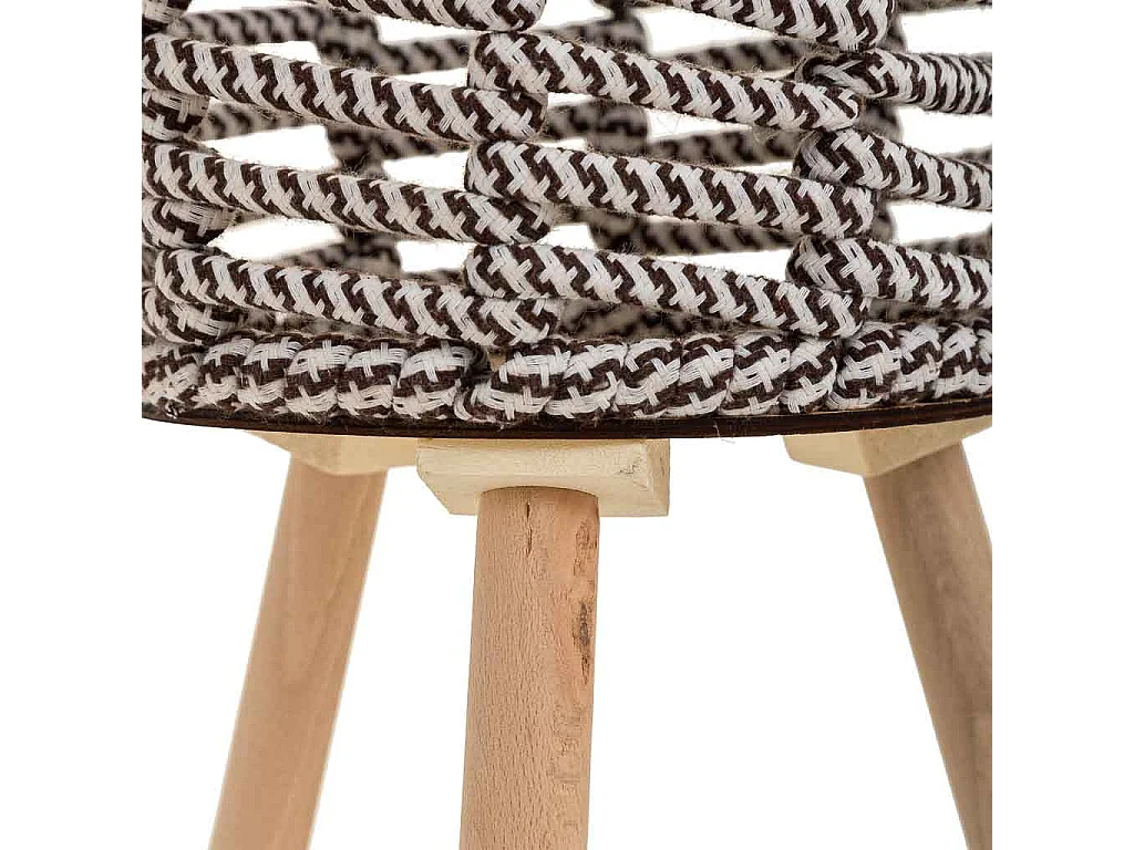 Cache-pot en métal et coton gris d26x19/41h