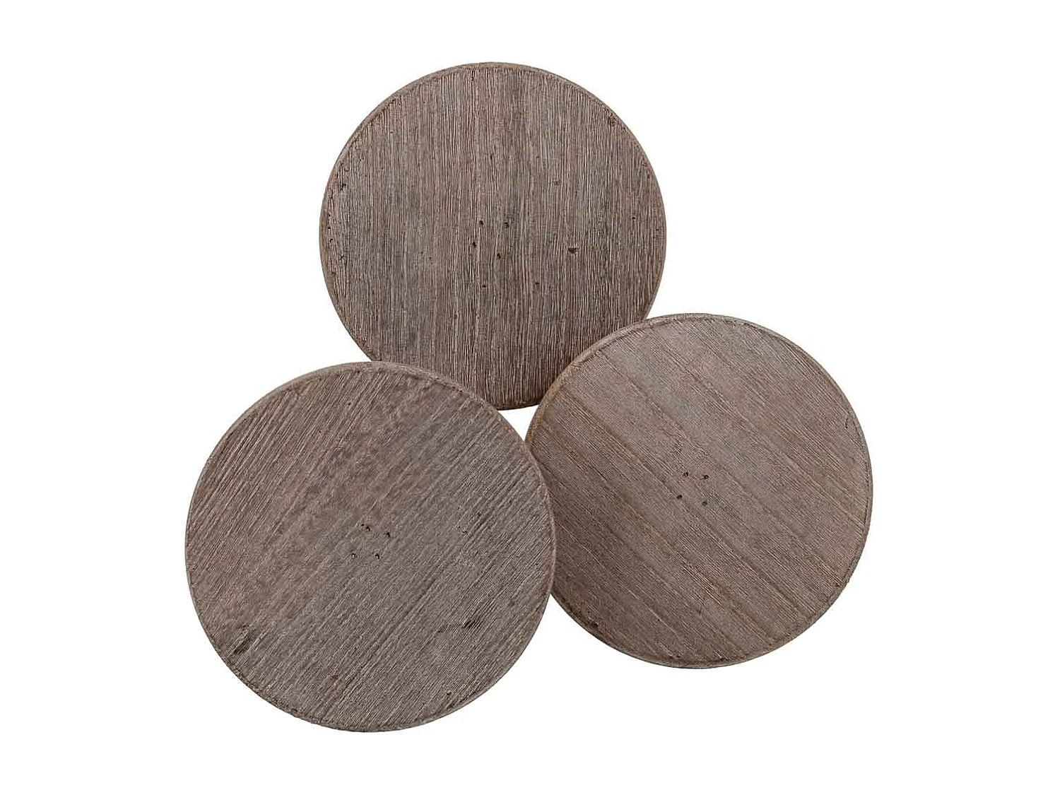 Supporto in legno per 3 vasi marrone d15x20/15/10h