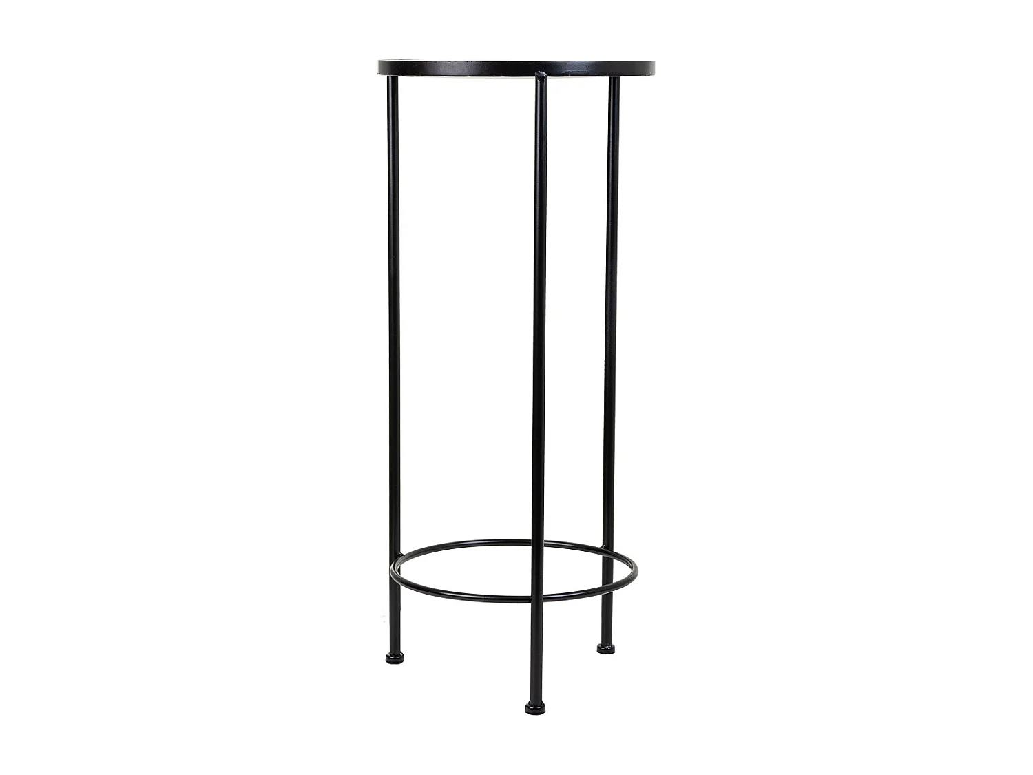 Set di 3 supporti in mosaico nero e metallo