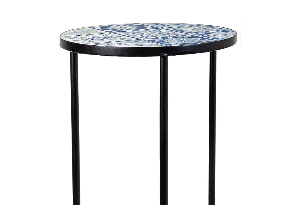Set 3 soportes de mosaico y metal negros