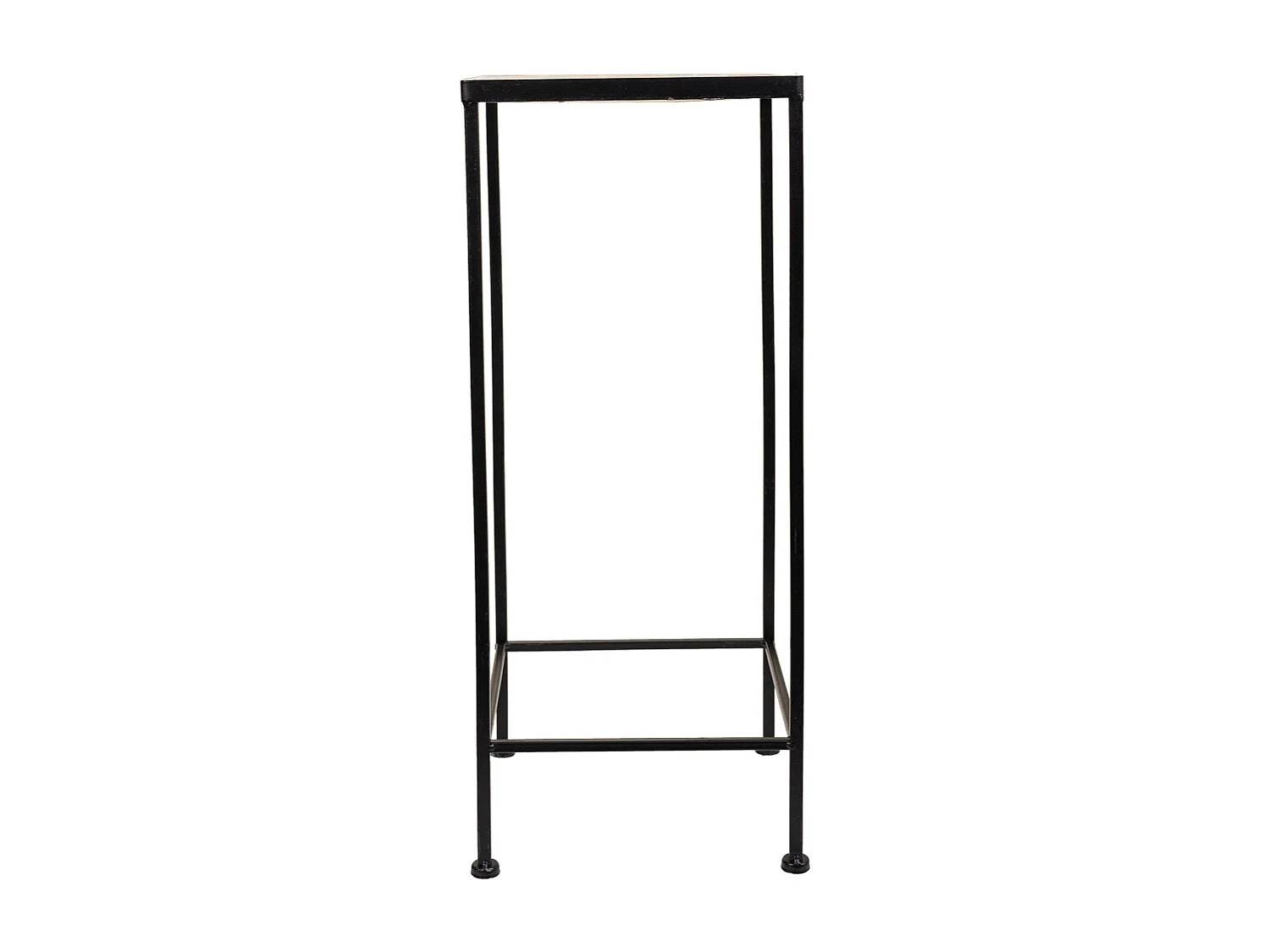 Conjunto de 3 suportes para Vasos de flores em metal preto