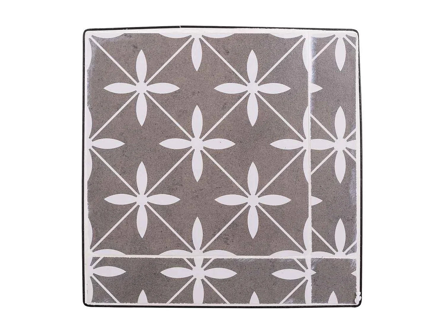 Conjunto de 3 suportes para Vasos de flores em metal preto