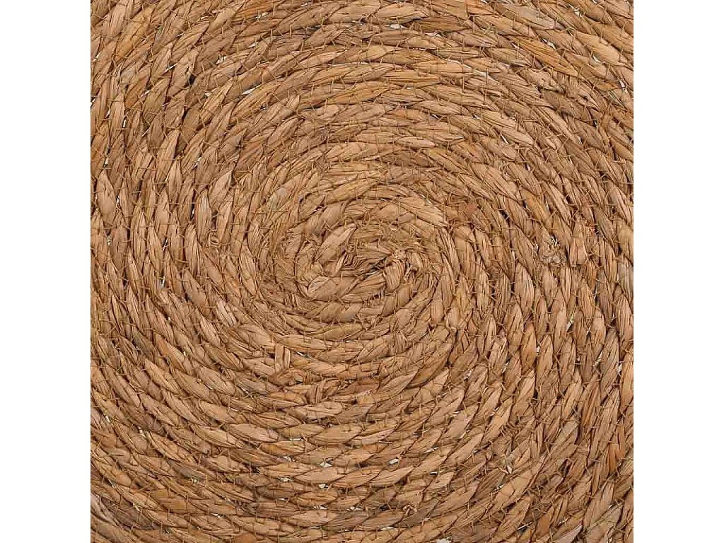 Tappeto marrone in fibra naturale intrecciato a mano d100x1h
