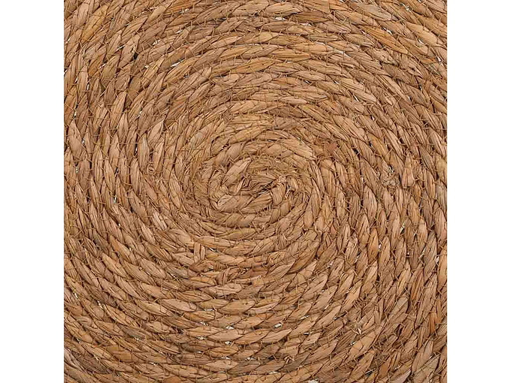 Tapete marrom feito à mão em fibra natural d100x1