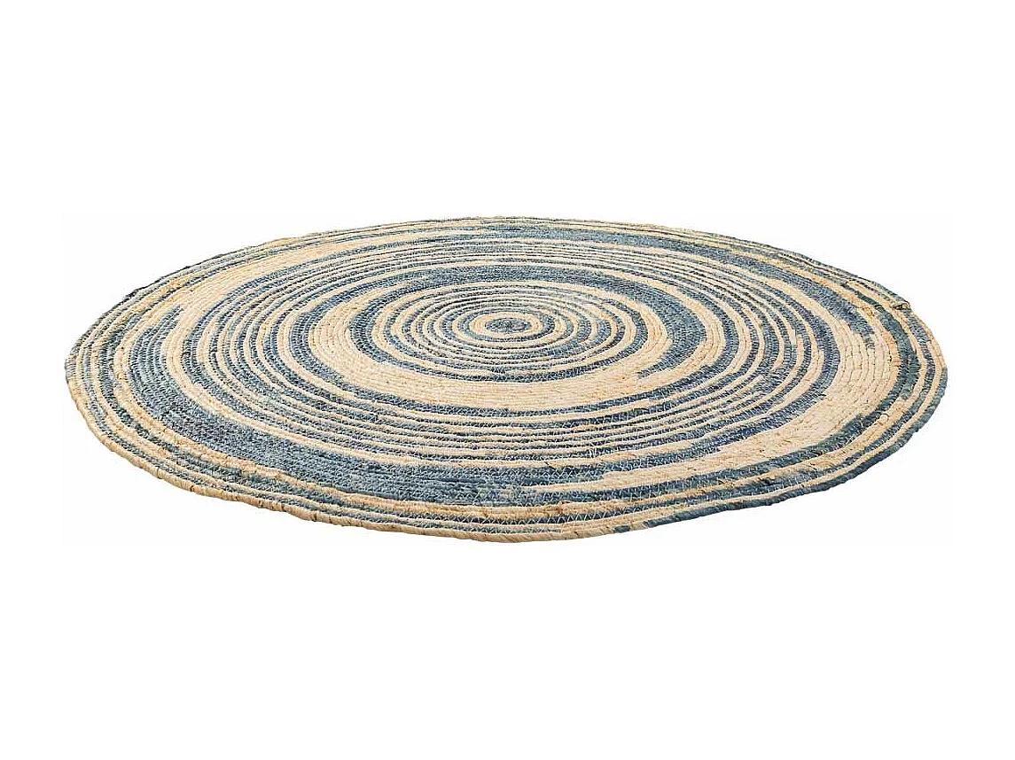 Tapis rond en jute marron d120x1h