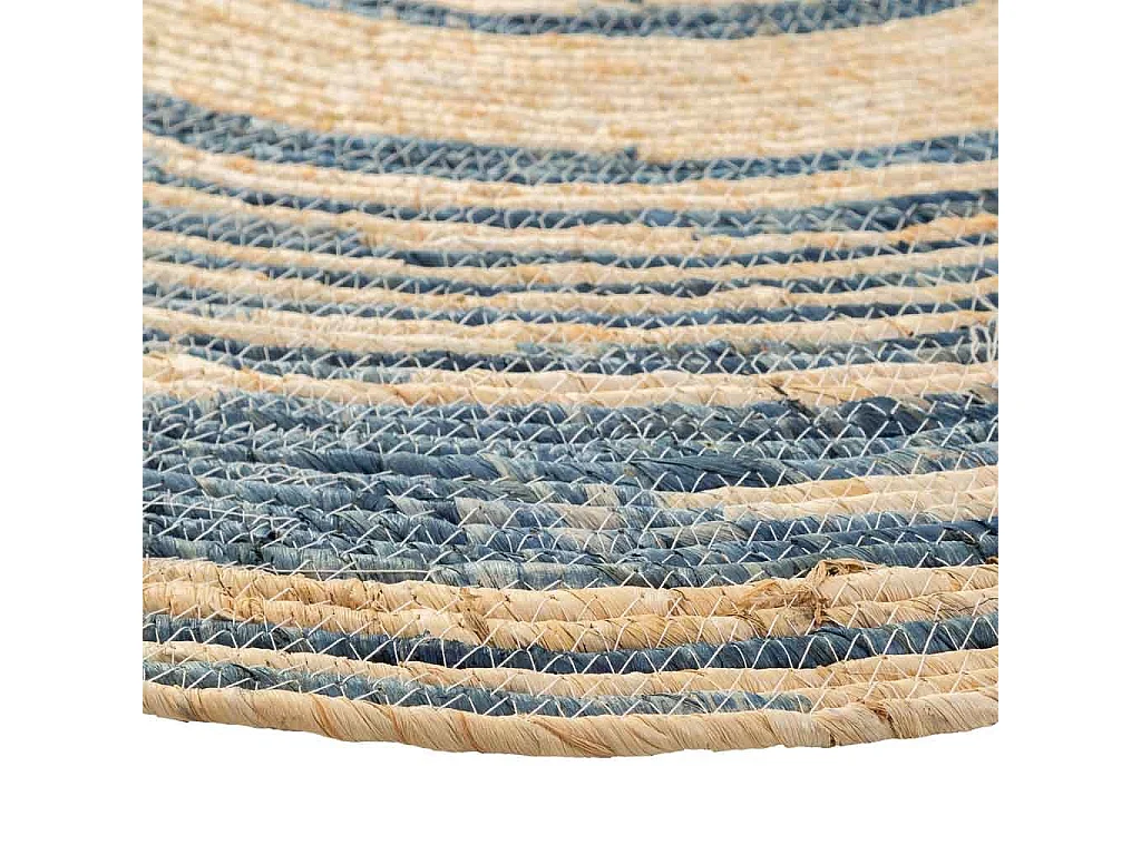 Tapis rond en jute marron d120x1h