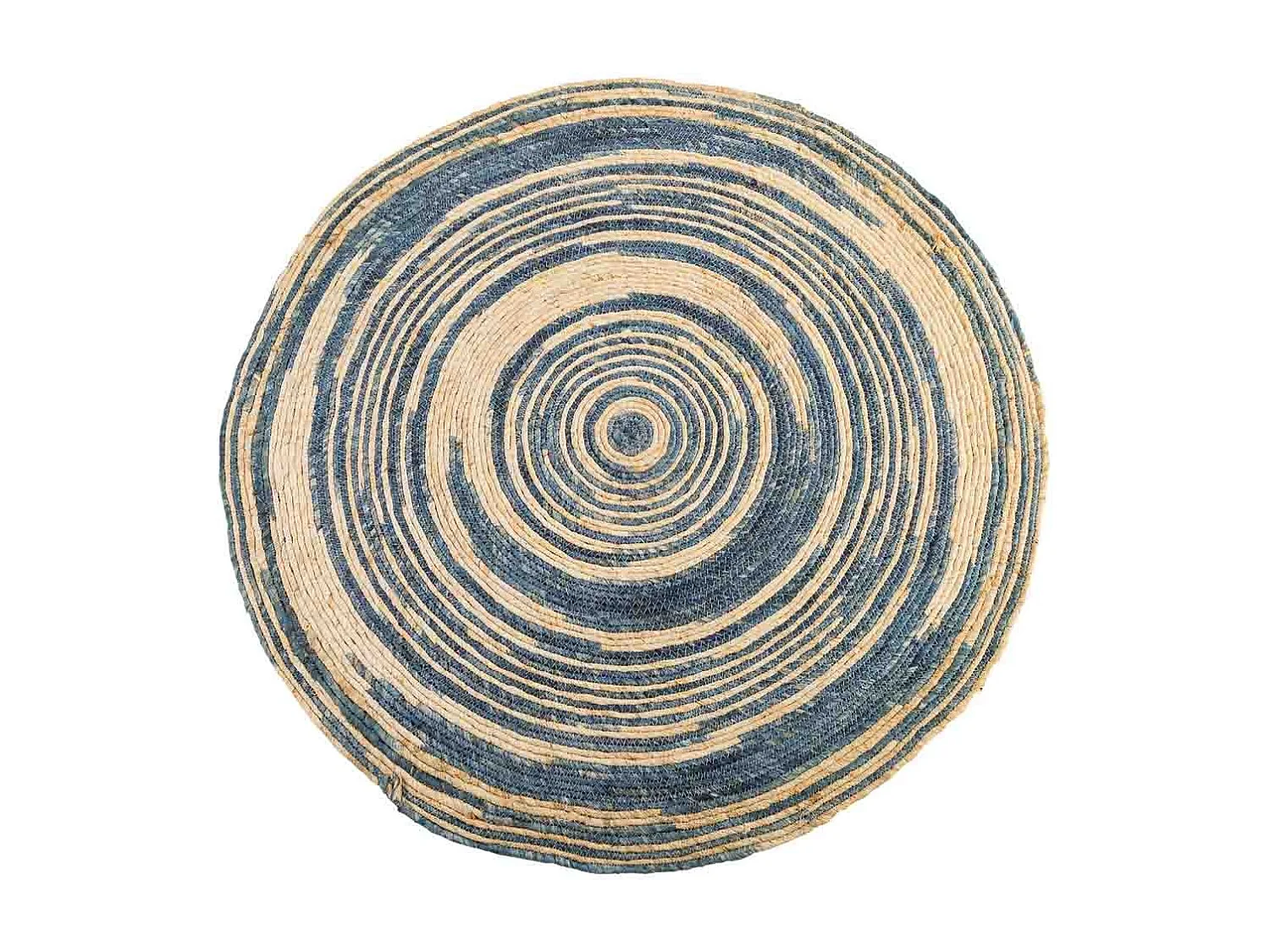 Tapete redondo de juta marrom d120x1
