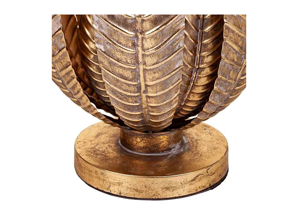 Goldene Metalltischlampe 35x35x39,5h cm