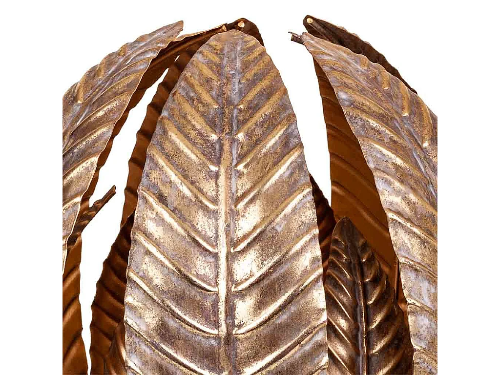 Candeeiro de mesa em metal dourado 35x35x39,5