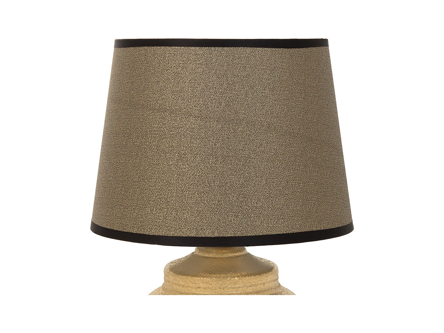 Lampada da tavolo in ceramica dorata 16x16x20h