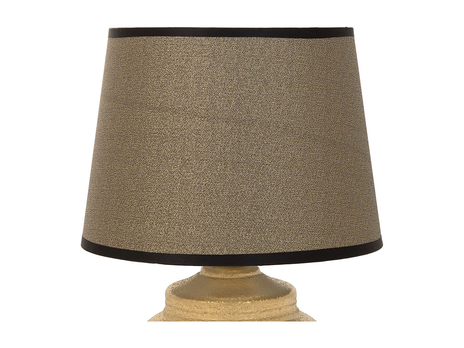 Lampada da tavolo in ceramica dorata 16x16x20h