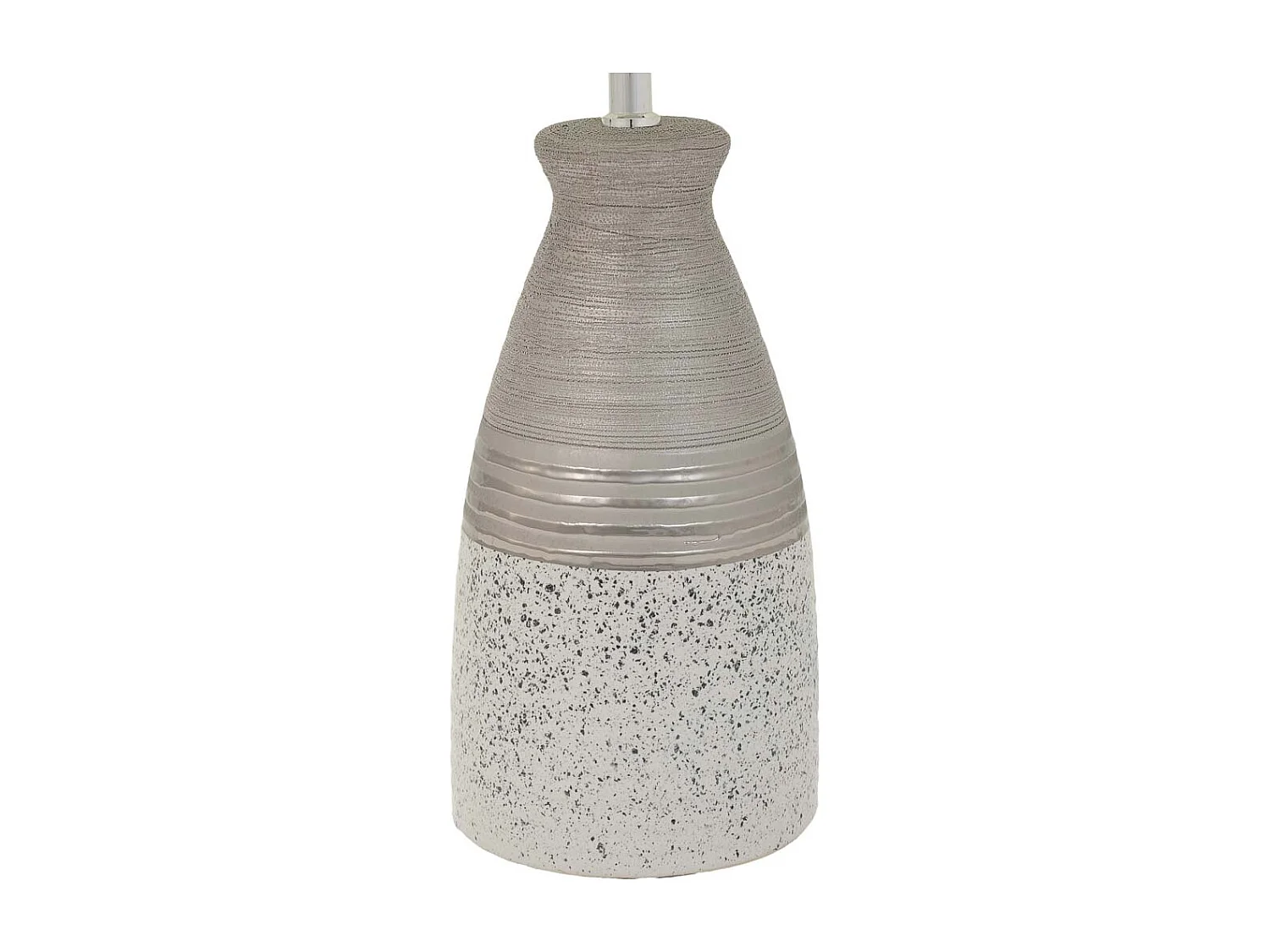 Vase en céramique argentée 13,5x13,5x53h