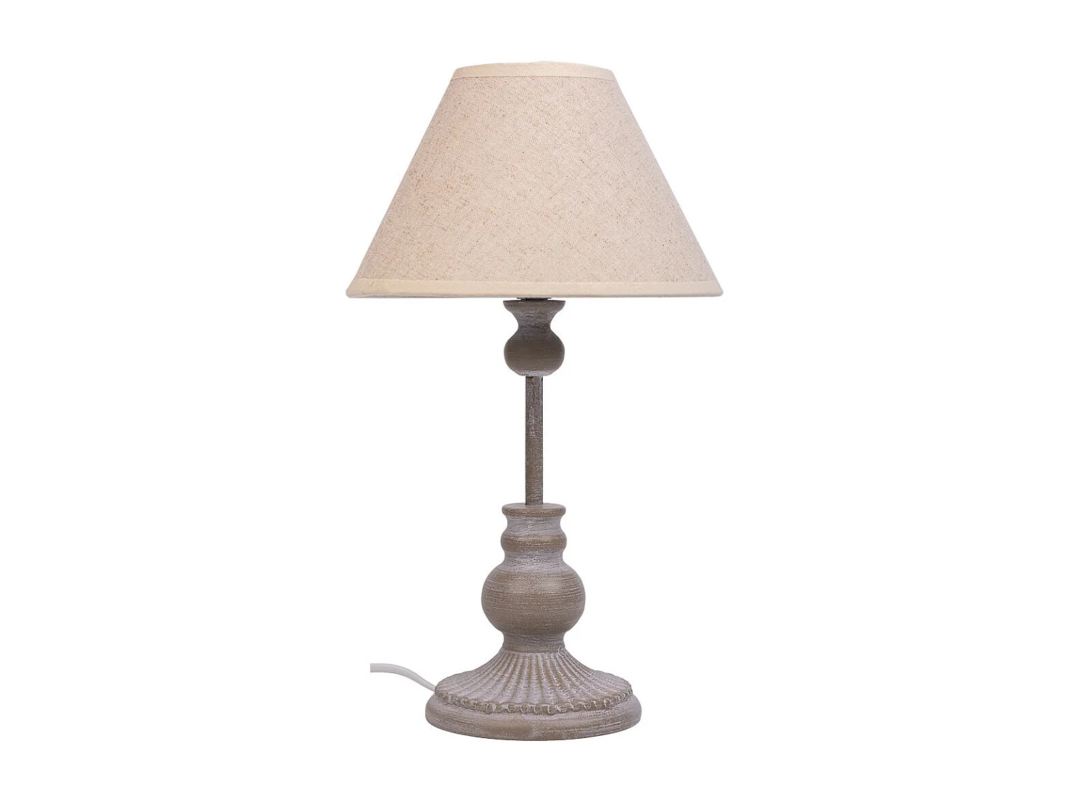 Candeeiro de mesa em metal cinzento 20x20x34