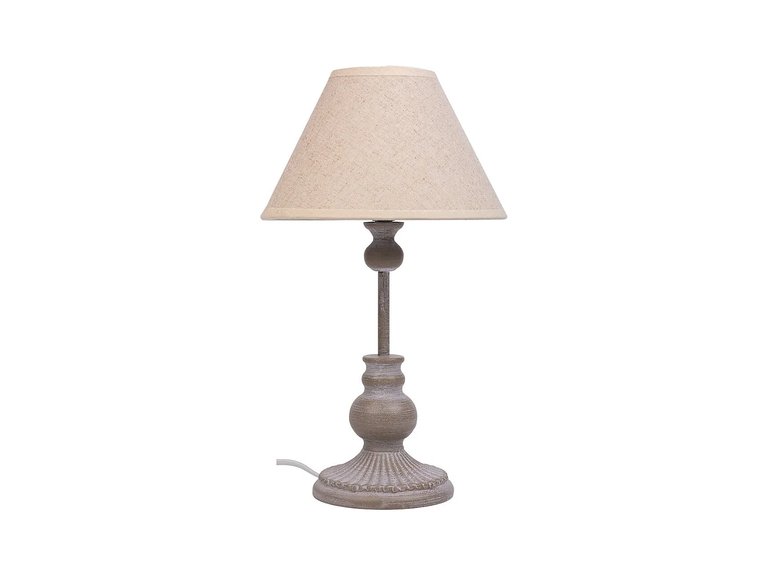 Candeeiro de mesa em metal cinzento 20x20x34