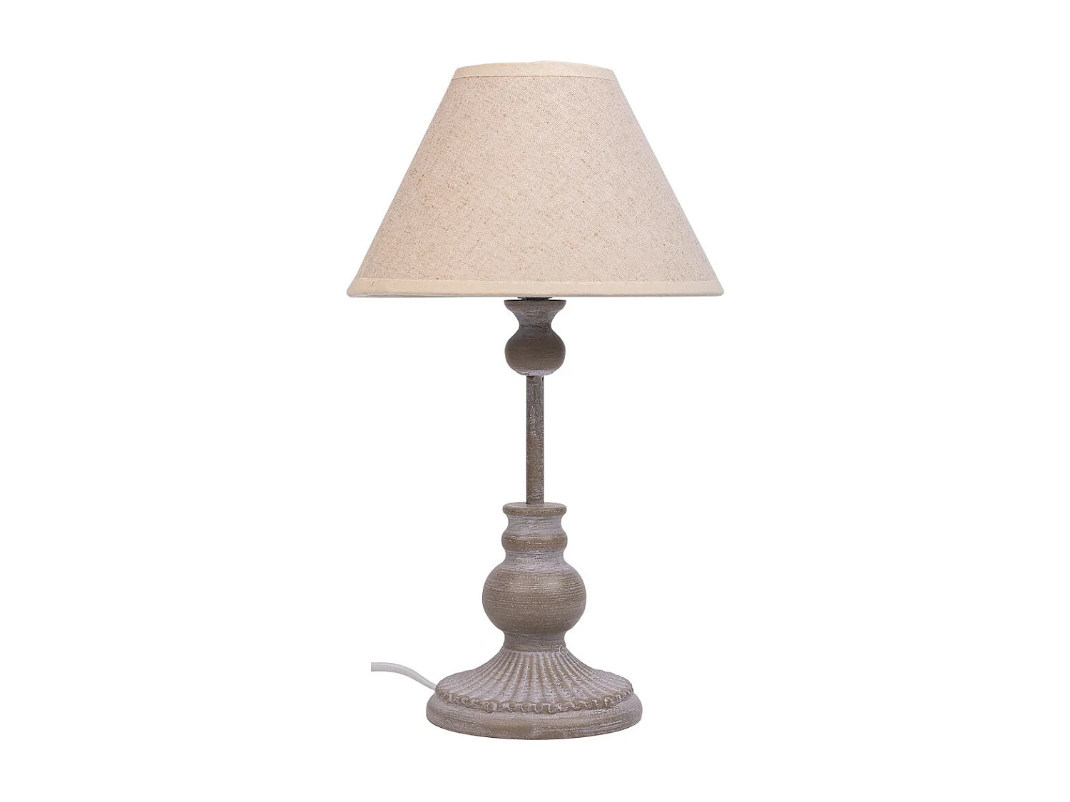 Graue Metalltischlampe 20x20x34h cm