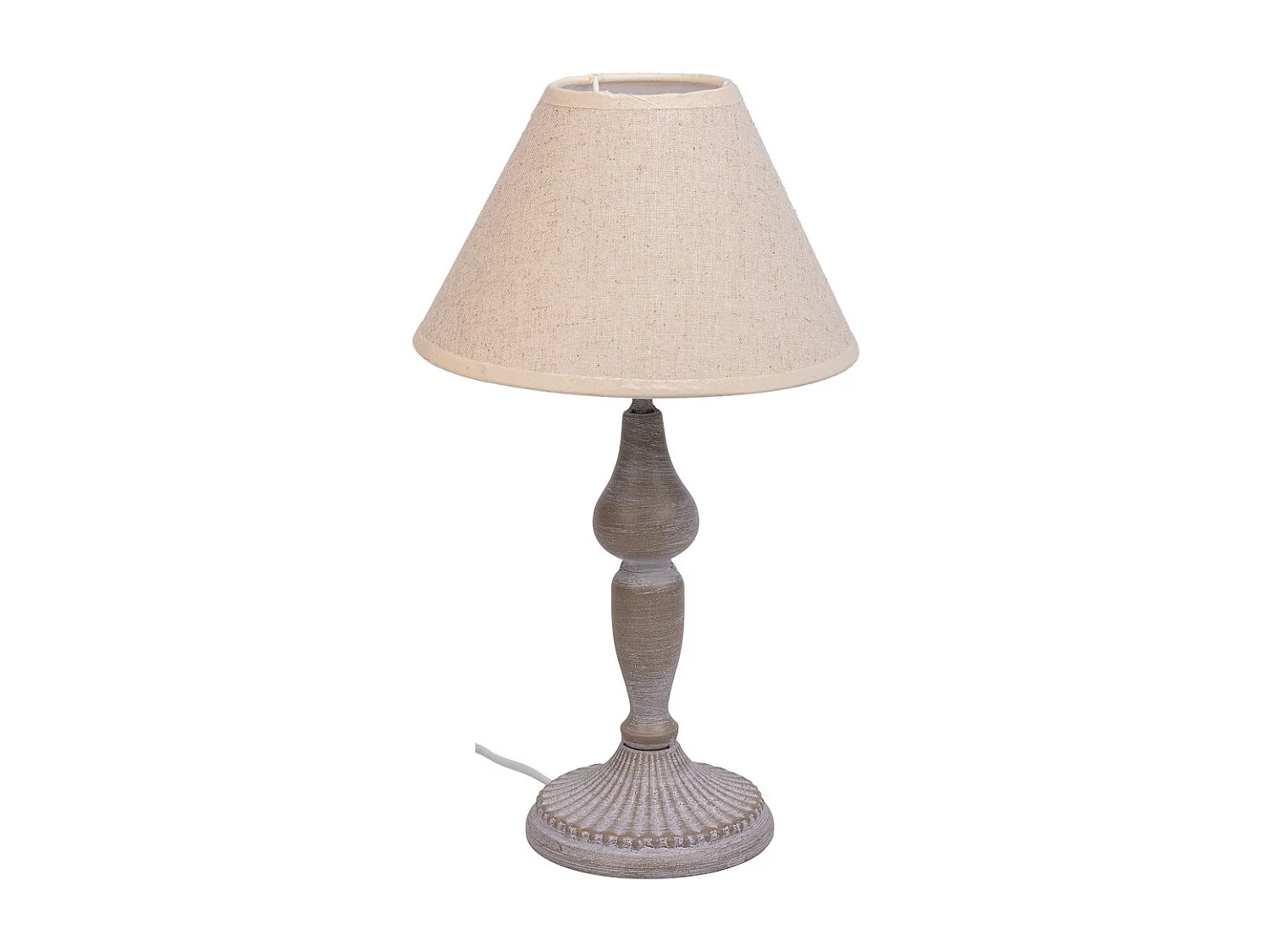 Candeeiro de mesa em metal cinzento 20x20x34