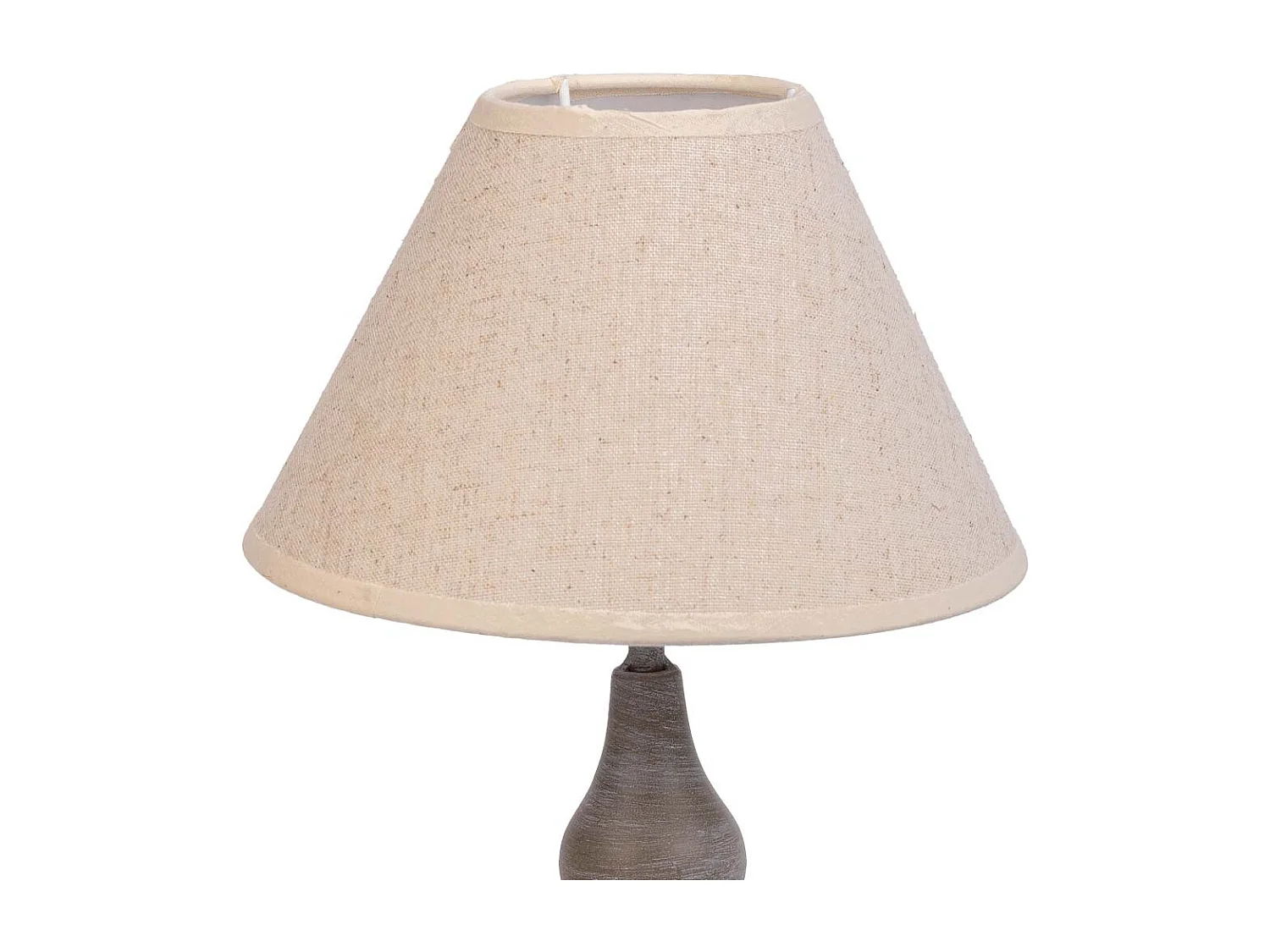 Candeeiro de mesa em metal cinzento 20x20x34