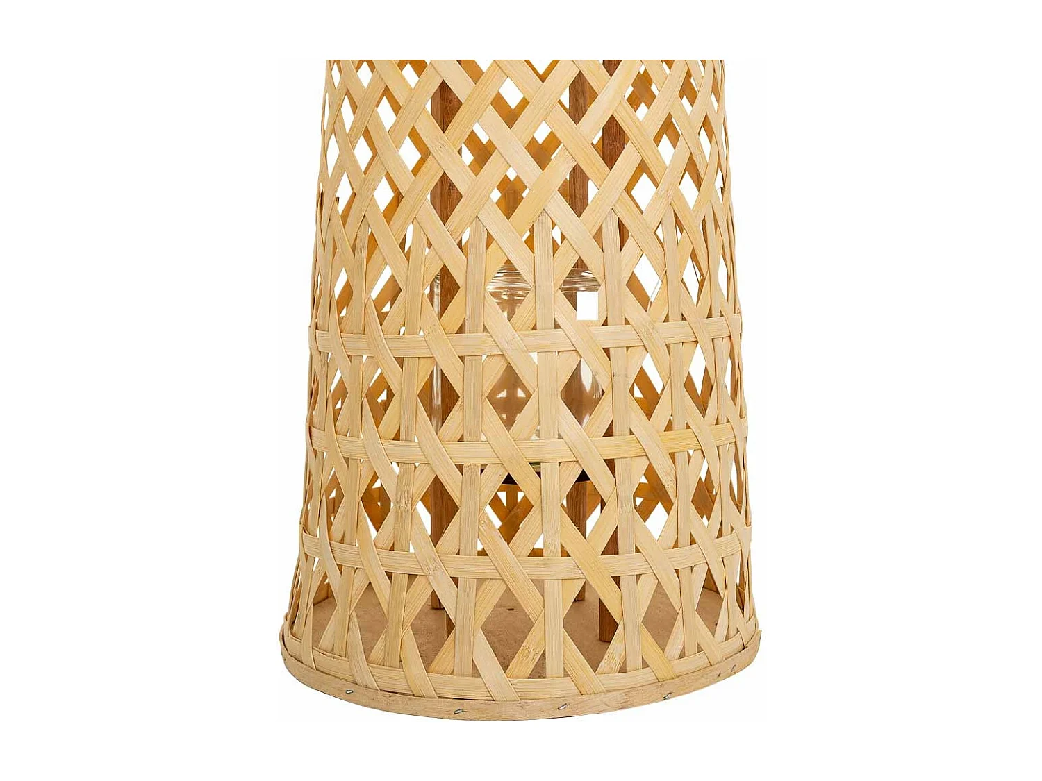 Braune Bambus-Kerzenlaterne, T26,5 x 41 H cm