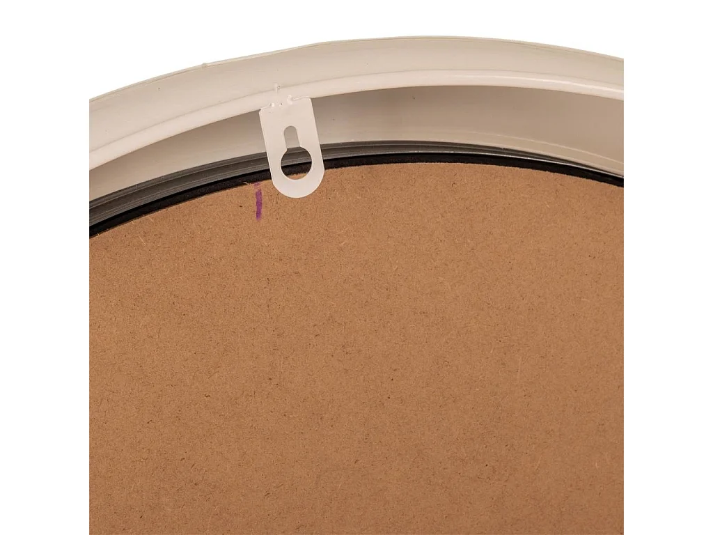 Horloge murale en métal blanc d62x5h