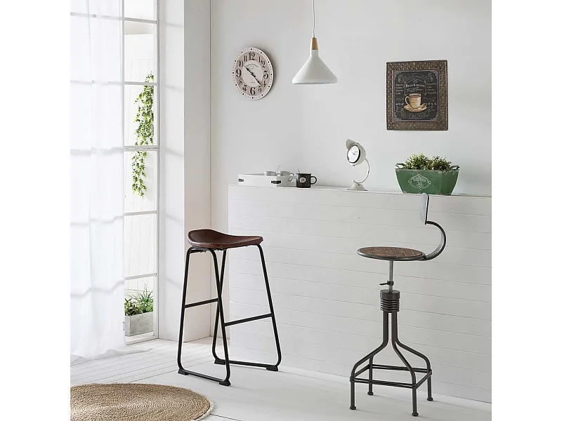 Braune Holzwanduhr T34x2H cm