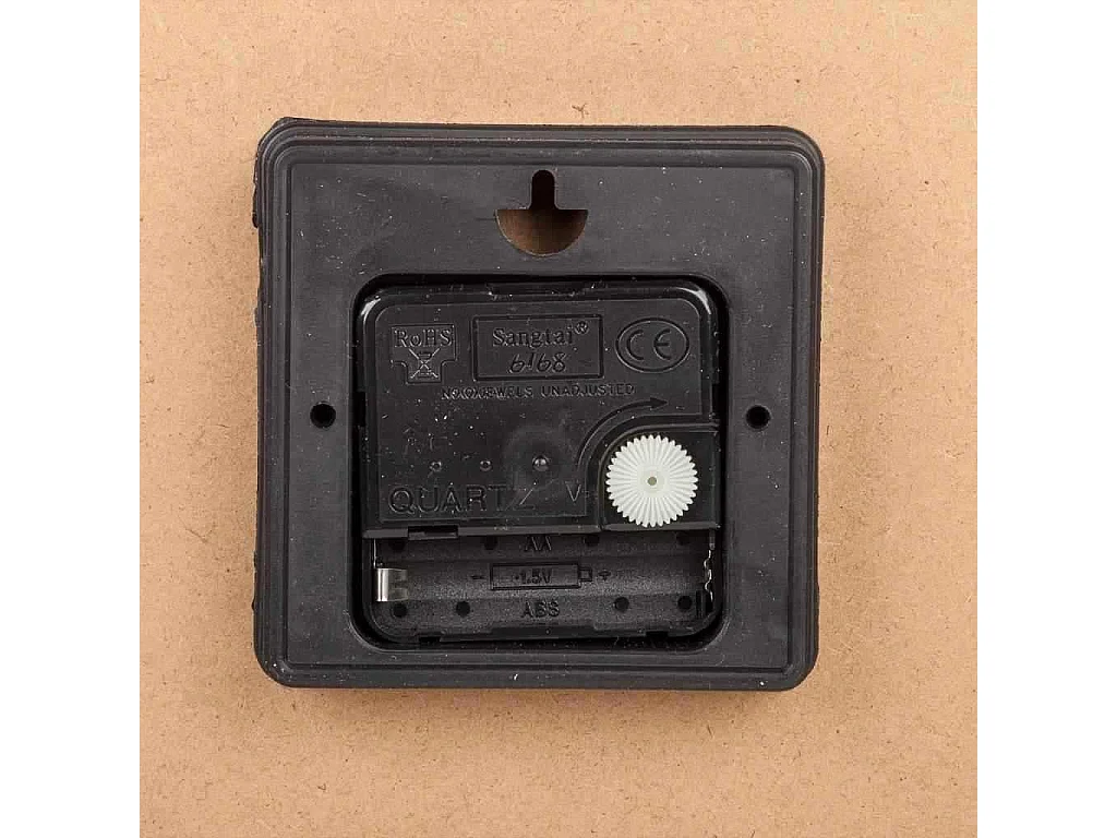 Relógio de parede de madeira preta d34x2