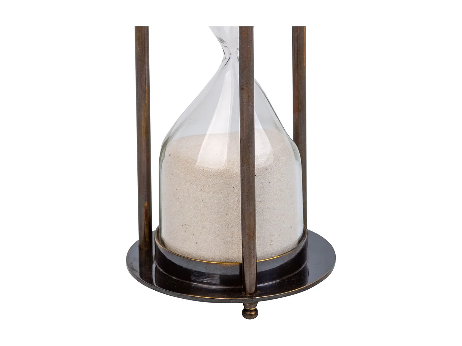 Ampulheta 5 minutos metal marrom d7x16