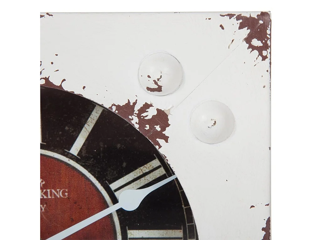 Relógio de mesa branco 20x20 cm