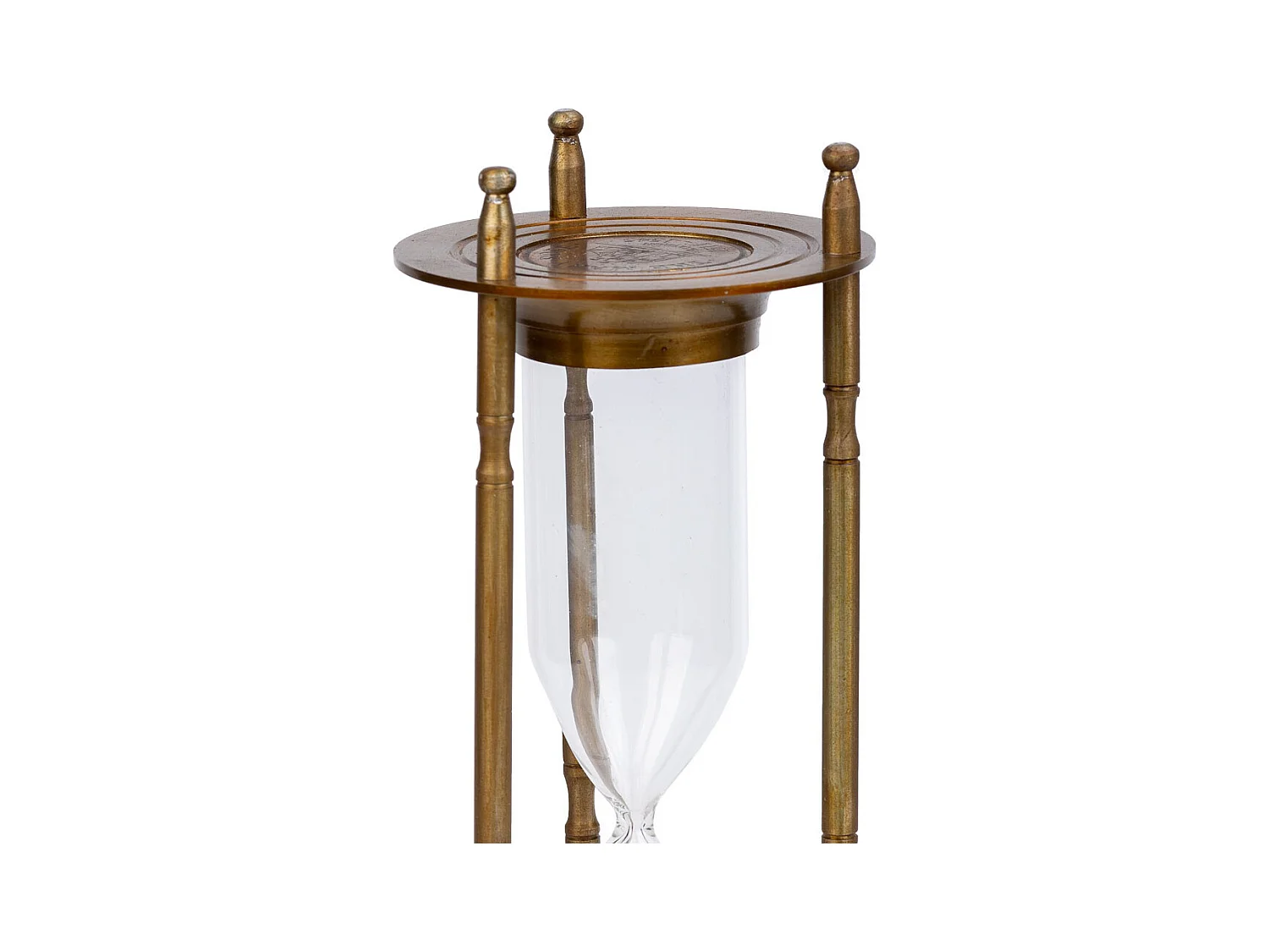 Ampulheta de alumínio marrom d10x30