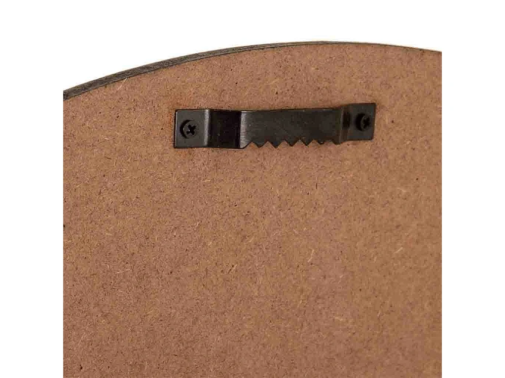 Weiße Holzwanduhr T58x4,5h cm