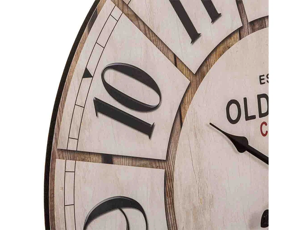 Orologio da parete in legno bianco d58x4,5h