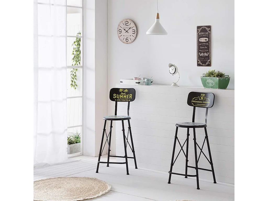 Relógio de parede de madeira branca d34x2