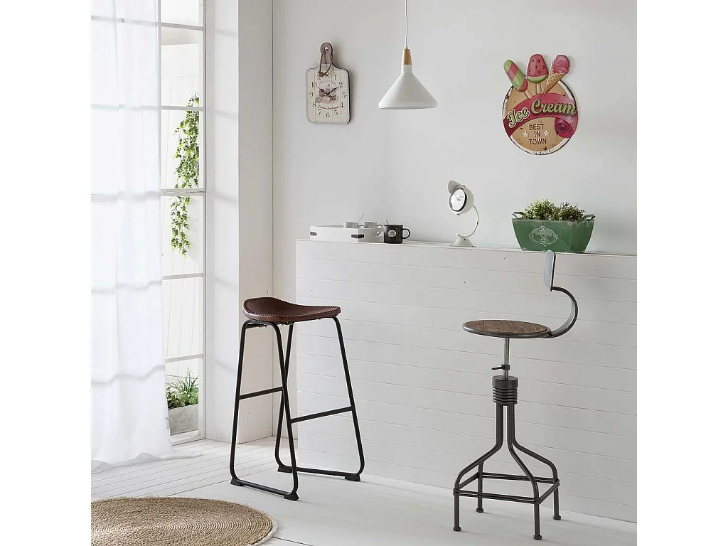 Relógio de parede de madeira branca 27x40x2