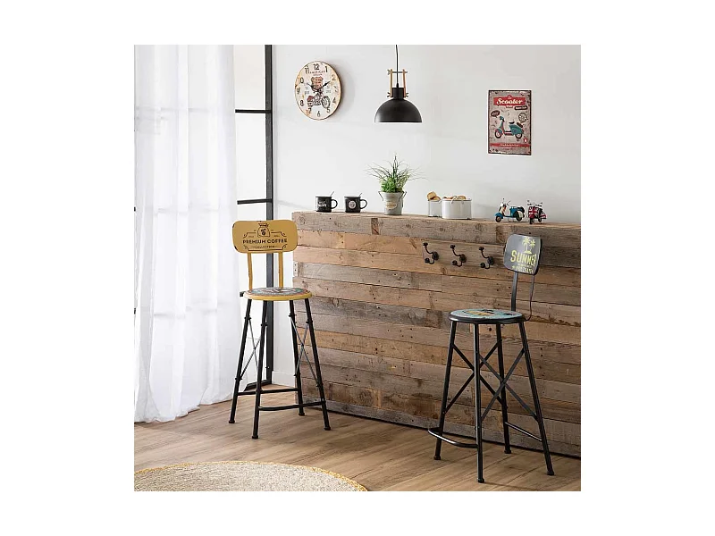 Braune Holzwanduhr T34x2H cm