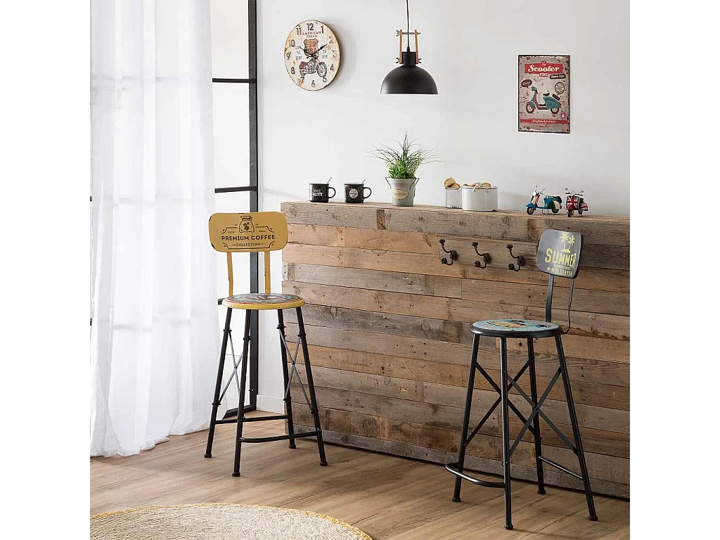 Reloj de pared de madera marrón d34x2