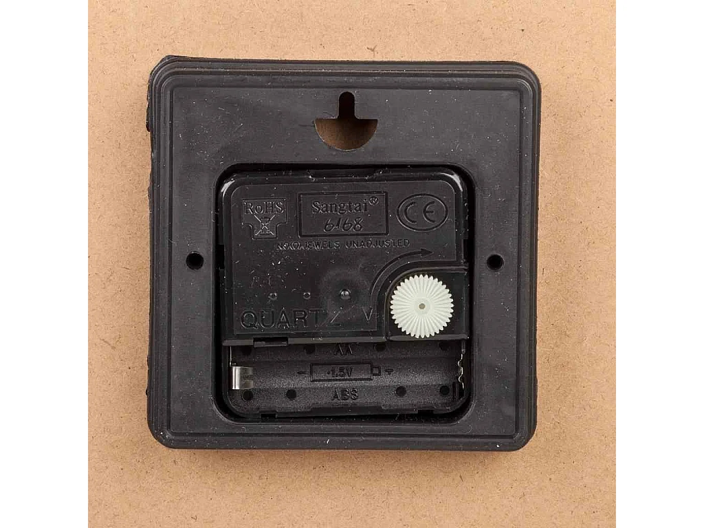 Reloj de pared de madera marrón d34x2