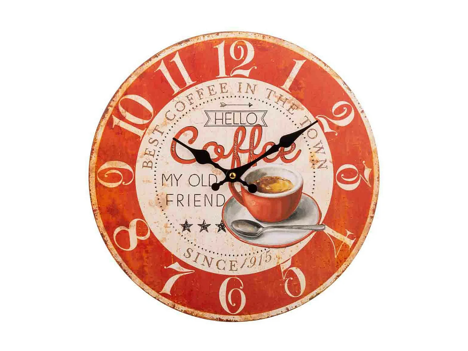 Orologio da parete in legno marrone d34x2h