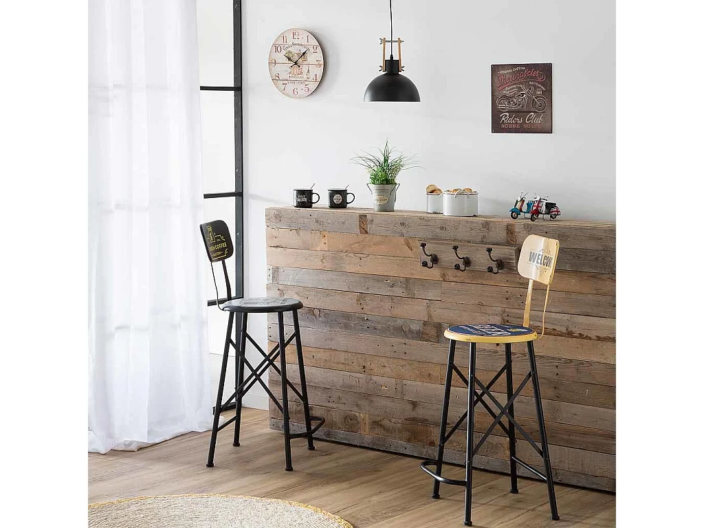 Braune Holzwanduhr T34x2H cm