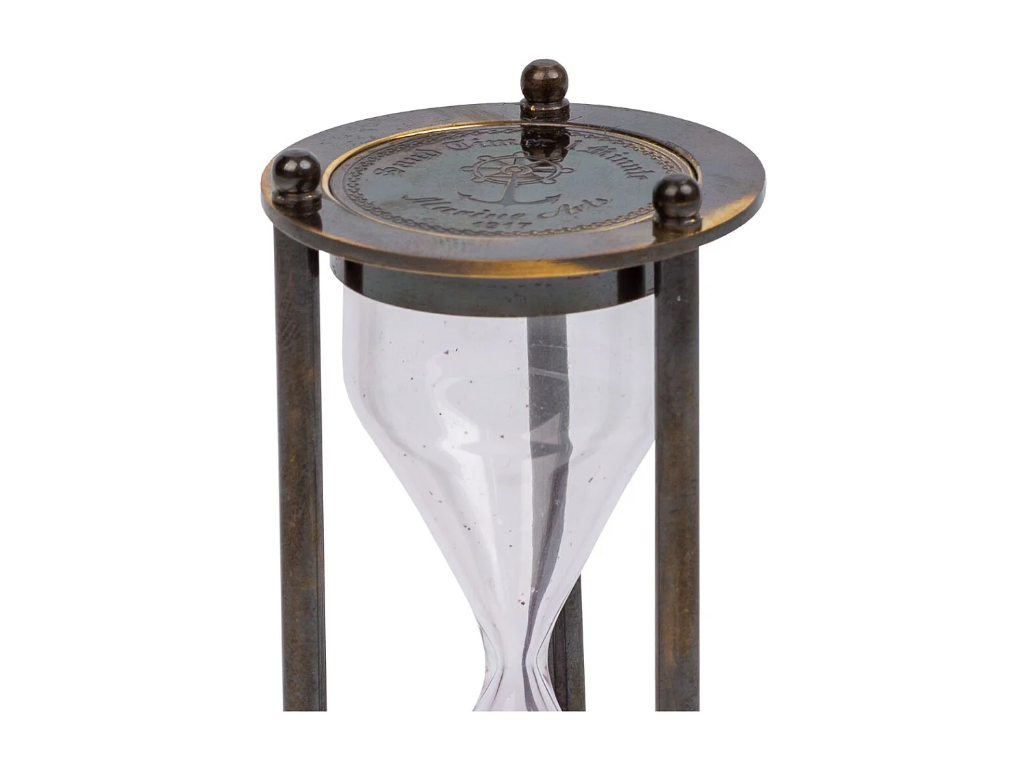 Clessidra 1 minuto in metallo marrone d5x10h