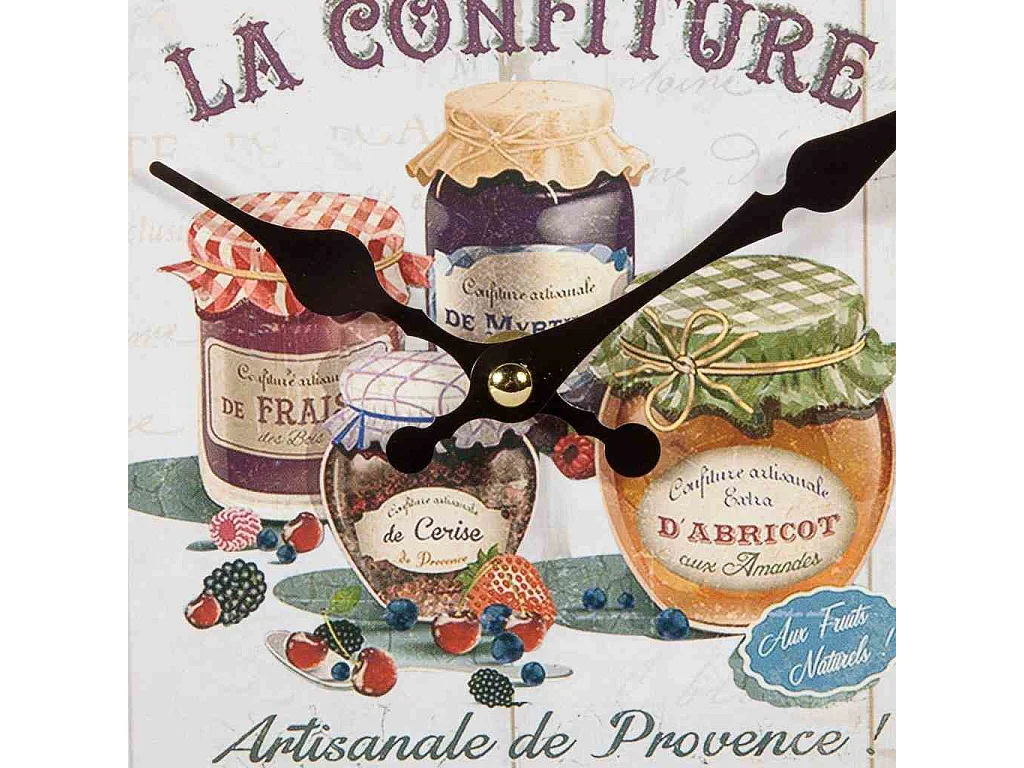 Reloj de pared de madera azul 27x40x2