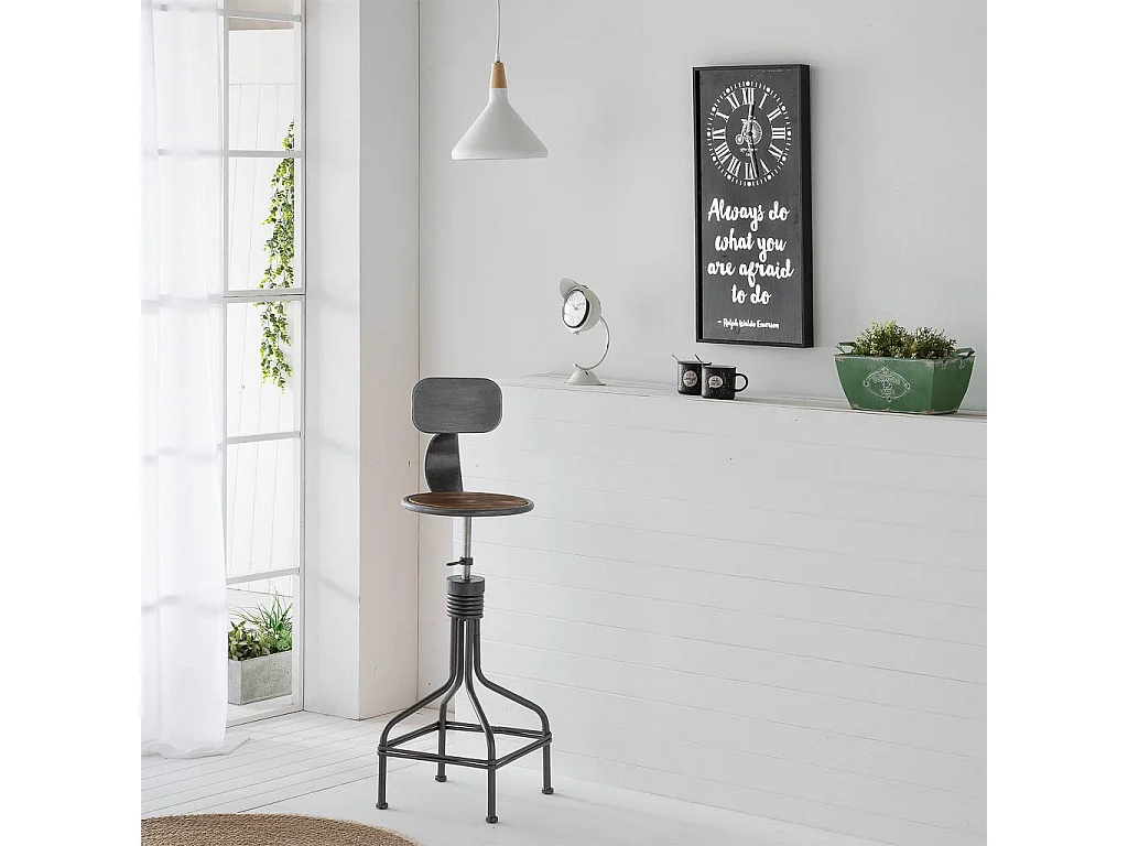 Metalluhr mit Glas 36x76h cm