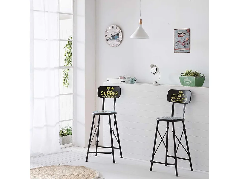 Orologio da parete in legno bianco d34x2h