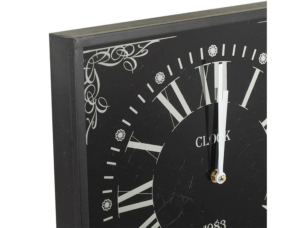 Metalluhr mit Glas 36x76h cm