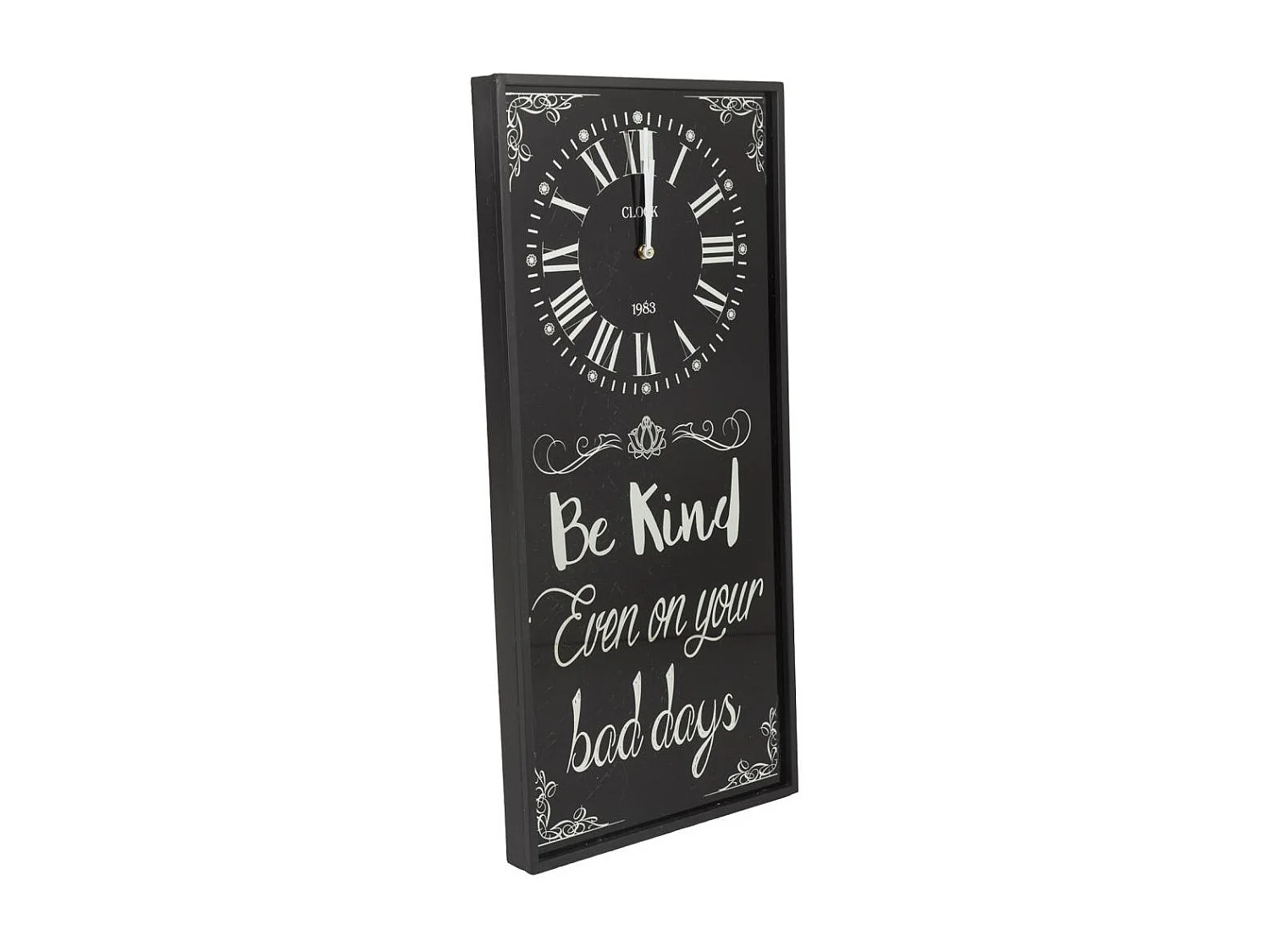 Metalluhr mit Glas 36x76h cm