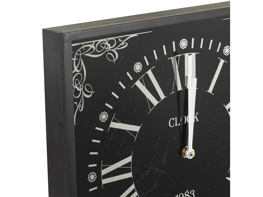 Metalluhr mit Glas 36x76h cm