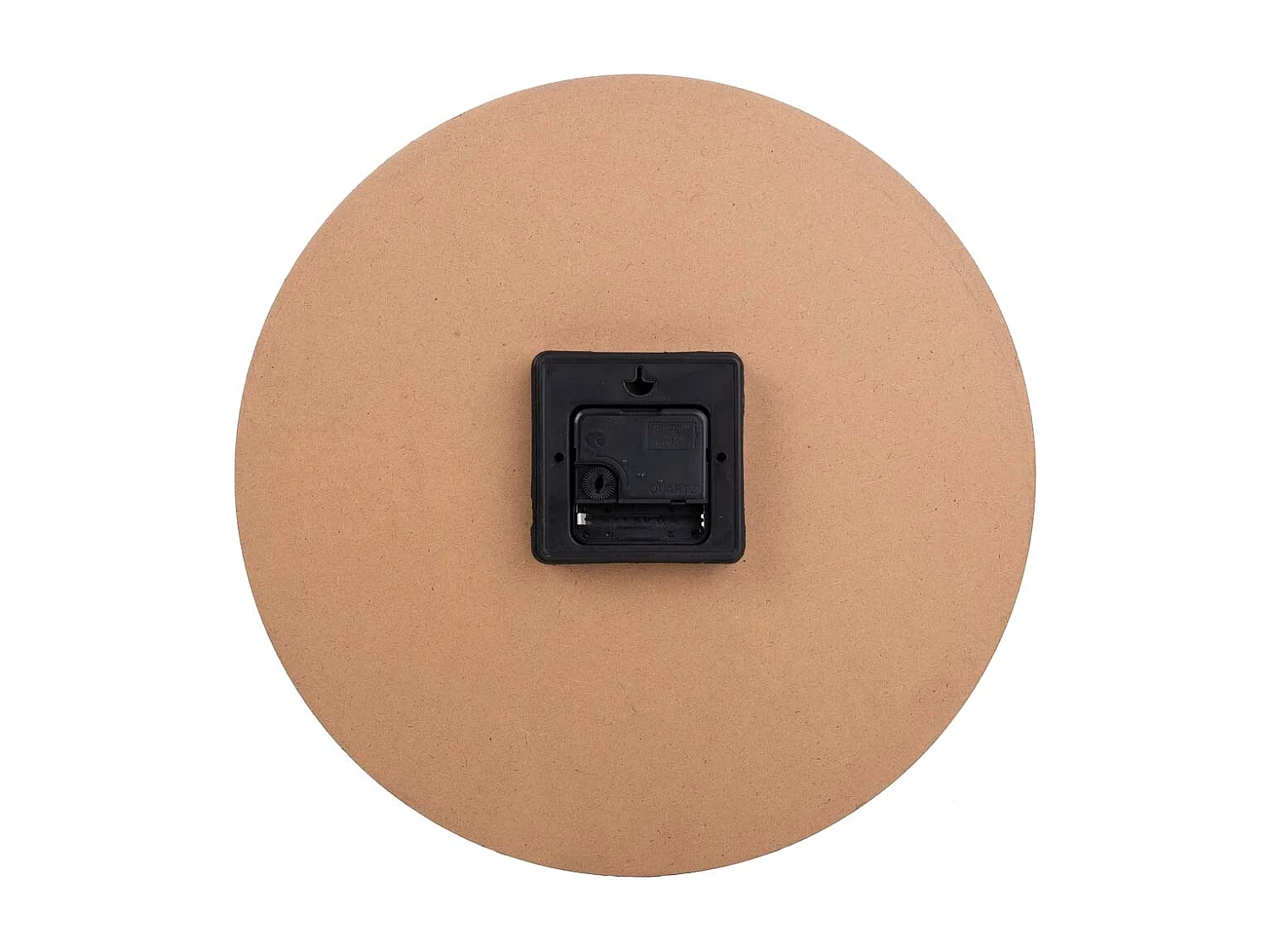 Weiße Holzwanduhr T34x2h cm