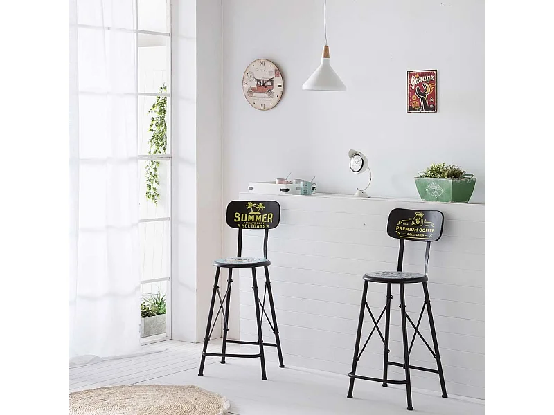 Reloj de pared de madera blanco d34x2