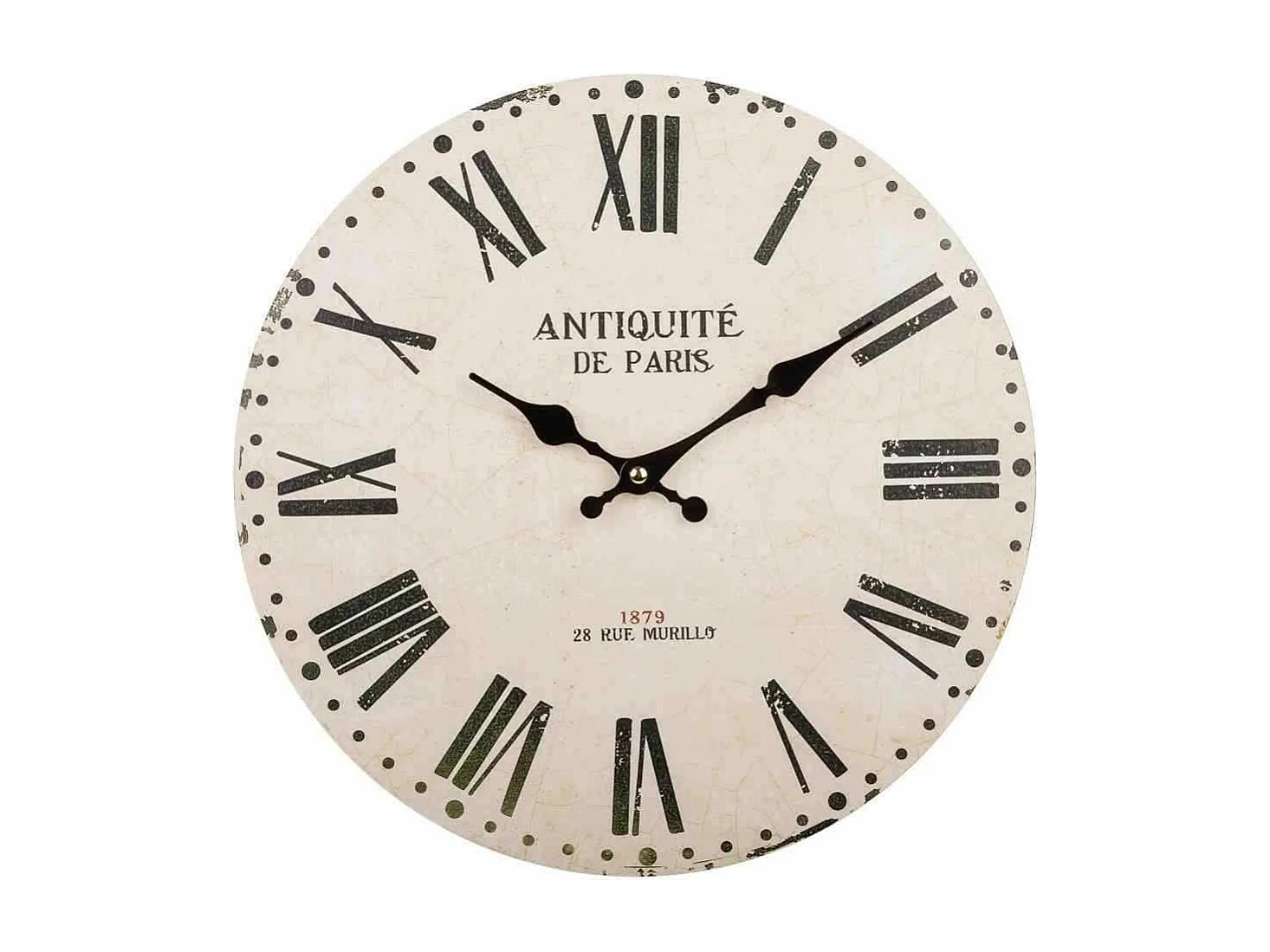 Orologio da parete in legno bianco d34x2h