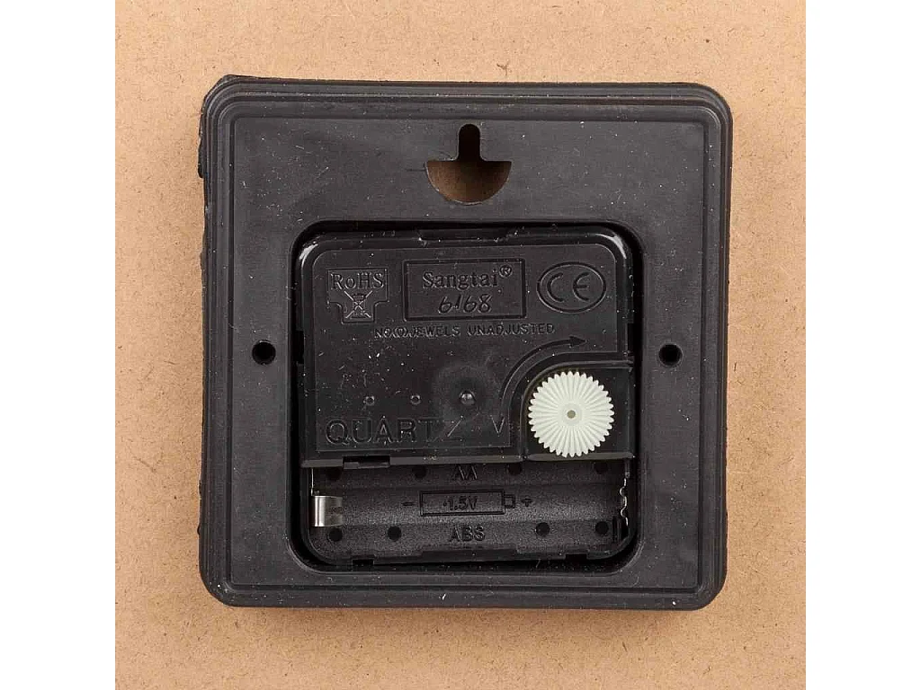 Reloj de pared de madera blanco d34x2